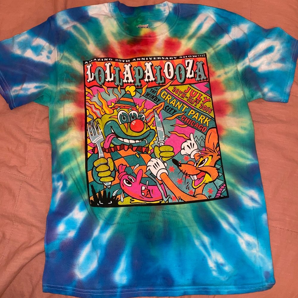 Lollapalooza 2016 25th anniversary tee